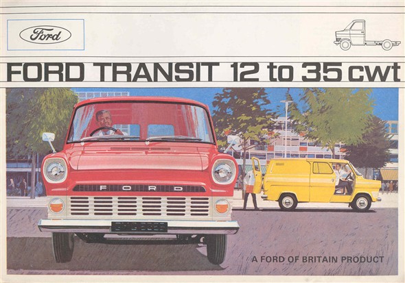 Brochure advertising the Ford Transit