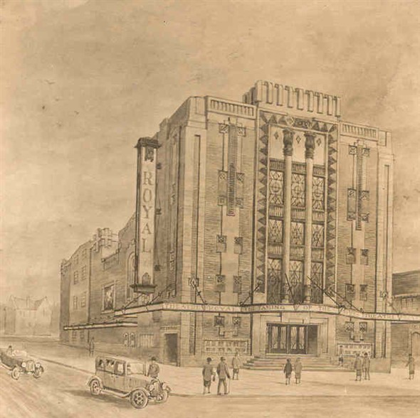 Photo:Proposed new Theatre Royal drawing, 1929