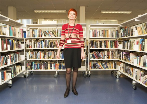 Photo:Portrait of Barbara Beldon, Library Manager in Great Yarmouth Library