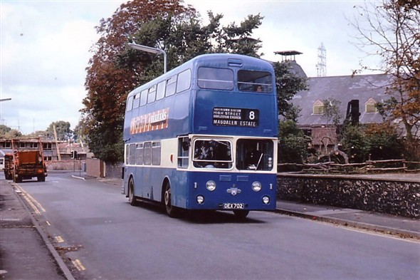 Photo:No 2 (DEX 702) passing along High Road, Gorleston on the 8 to Magdalen Estate