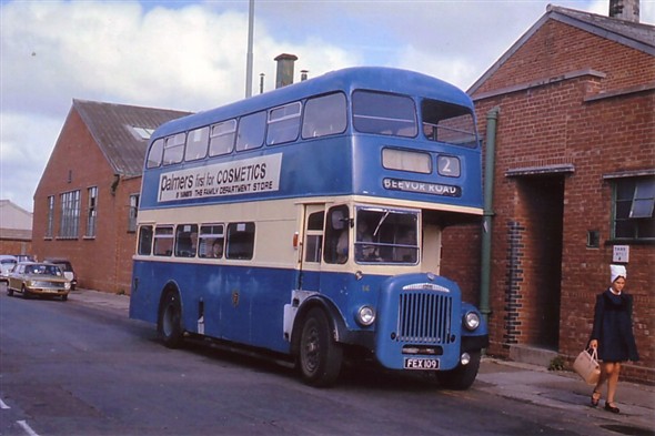 Photo:No 14 (FEX 109) laying over at the Beevor Road terminus of Service 2 to the Fishwharf