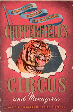 Photo:Chipperfield's Circus programme, date unknown