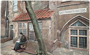 Photo:Postcard of Greyfriars Cloisters