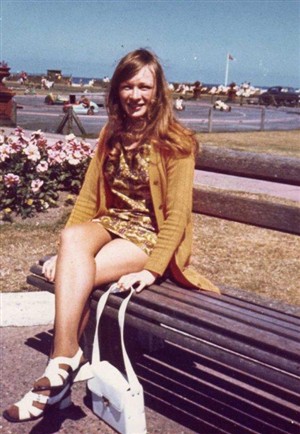 Photo:Kathleen Dewhurst (as she was then) on Great Yarmouth sea front in 1971